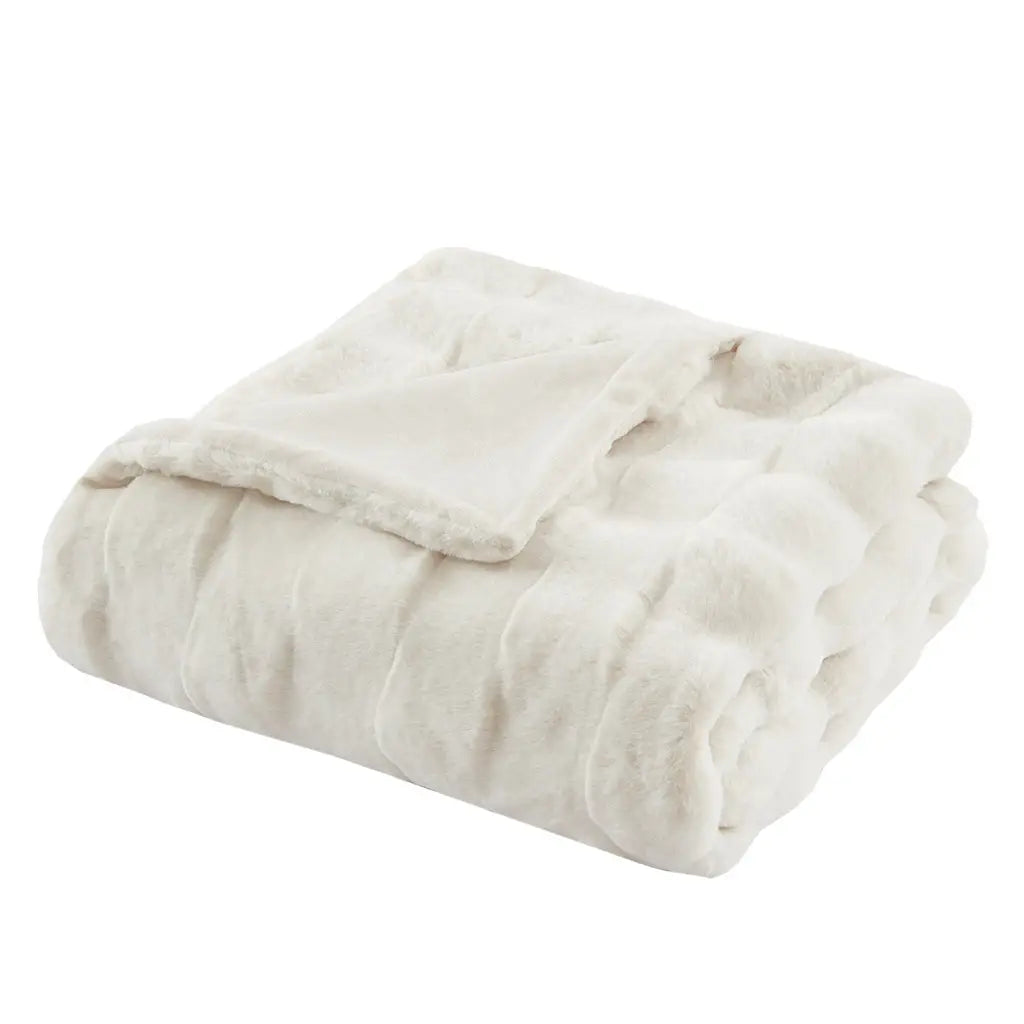 Faux Fur Velvet Throw