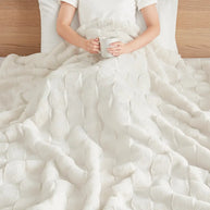 Faux Fur Velvet Throw