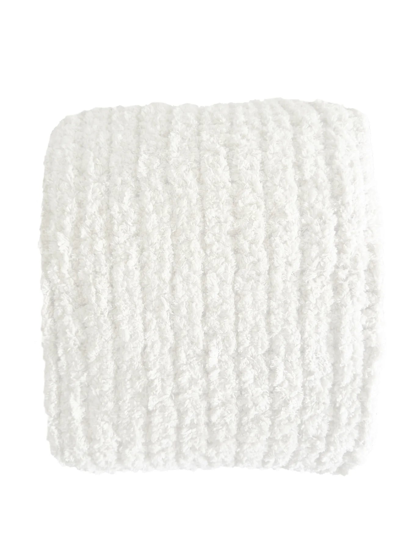 Oversized Plush Chenille Sweater Throw