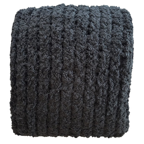 Oversized Plush Chenille Sweater Throw