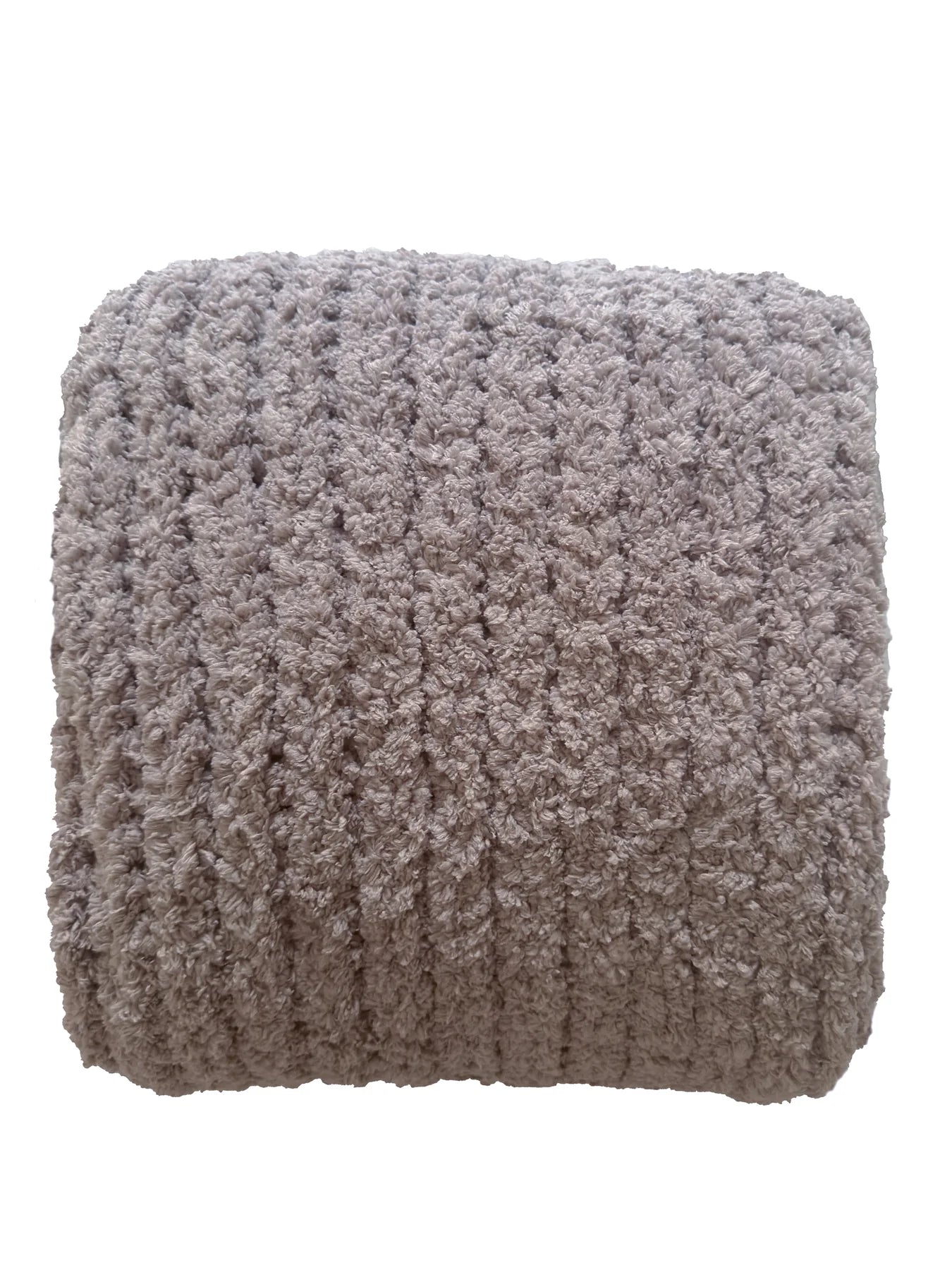 Oversized Plush Chenille Sweater Throw
