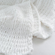Oversized Plush Chenille Sweater Throw