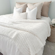 Oversized Plush Chenille Sweater Throw