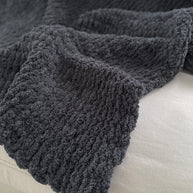 Oversized Plush Chenille Sweater Throw