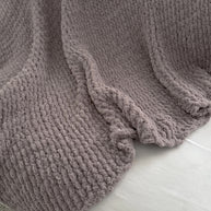 Oversized Plush Chenille Sweater Throw