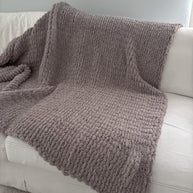 Oversized Plush Chenille Sweater Throw