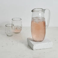 Pebbled Glass Pitcher