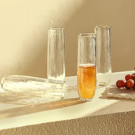 Pebbled Stemless Flutes - Set of 4