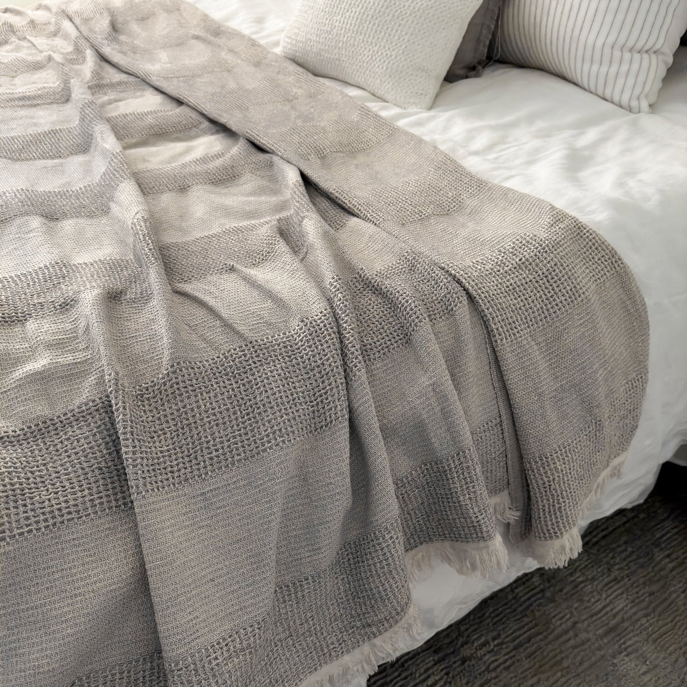 Umbra Cotton Waffle Bed Blanket