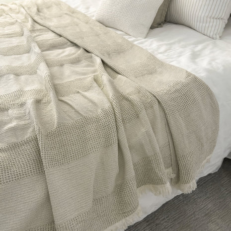 Umbra Cotton Waffle Bed Blanket